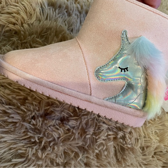 Childrens place girls sz 11 unicorn boots - Picture 1 of 8